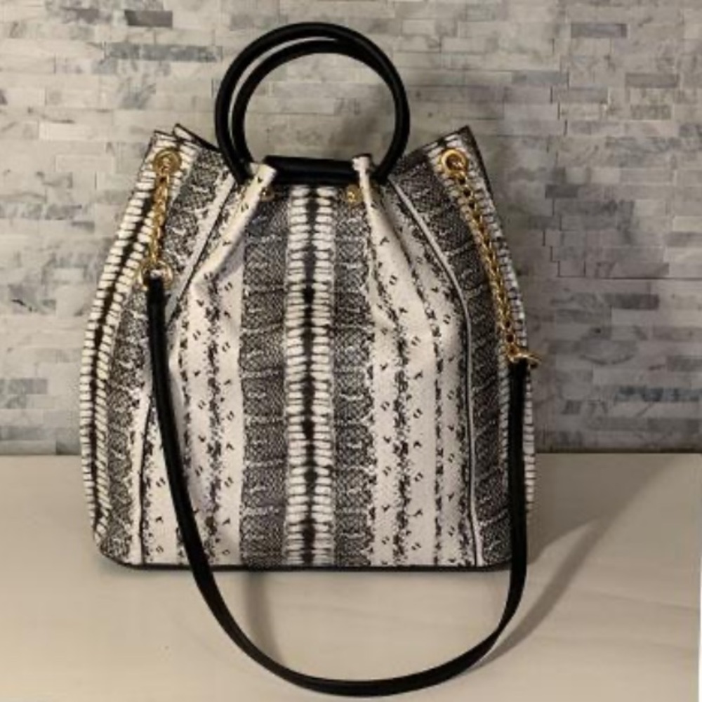 Stella Snakeskin Embossed Handbag